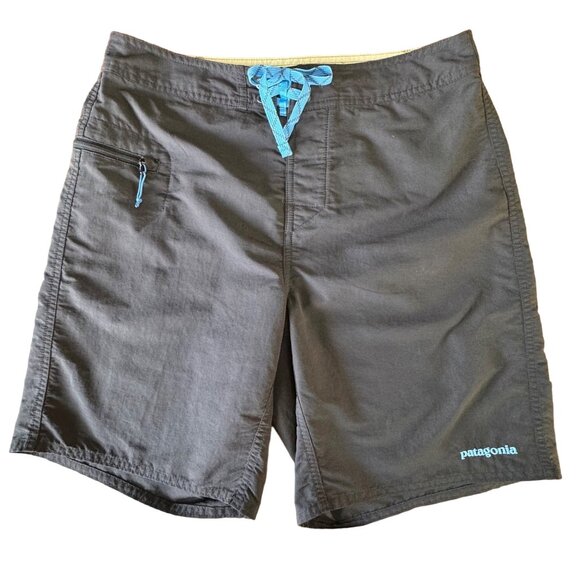 PATAGONIA Wavefarer Board Shorts Mens 31 Gray Swim Trunks Unlined Boardshorts - Picture 1 of 7